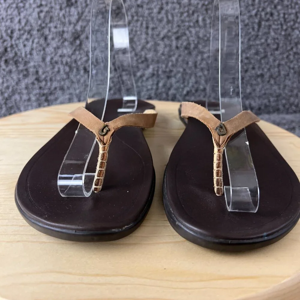 OluKai Brown Tan Sandals - Picture 3 of 9